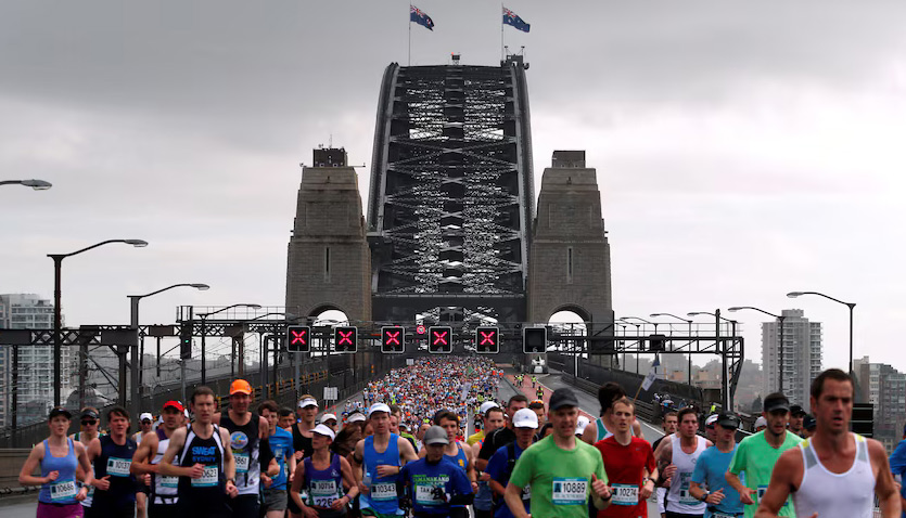 Sydney Marathon runners