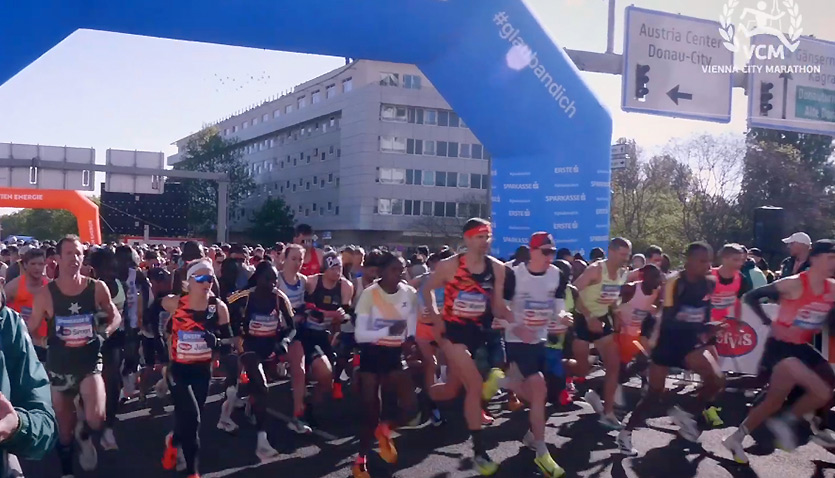 Vienna City Marathon runners